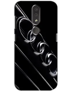 Чехол для Nokia 4.2 с картинкой «Audi — абстрактные кольца»