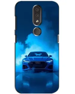 Чехол для Nokia 4.2 с картинкой «Audi — голубая энергия»