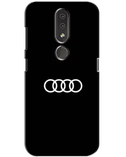 Чехол для Nokia 4.2 с картинкой «Audi White Logo»