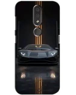 Чехол для Nokia 4.2 с картинкой «Lamborghini золотые линии» Чехол для Nokia 4.2 с картинкой «Lamborghini золотые линии»