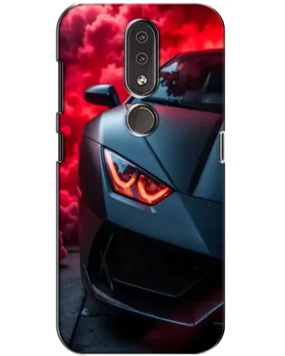 Чехол для Nokia 4.2 с картинкой «Lamborghini красное сияние» Чехол для Nokia 4.2 с картинкой «Lamborghini красное сияние»