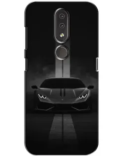Чехол для Nokia 4.2 с картинкой «Lamborghini симметрия дорог»