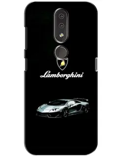 Чехол для Nokia 4.2 с картинкой «Логотип Lamborghini классика»