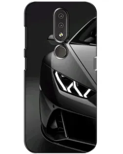 Чехол для Nokia 4.2 с картинкой «Lamborghini фары детализация»