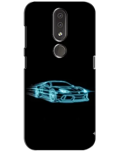 Чехол для Nokia 4.2 с картинкой «Неоновый контур Lamborghini» Чехол для Nokia 4.2 с картинкой «Неоновый контур Lamborghini»
