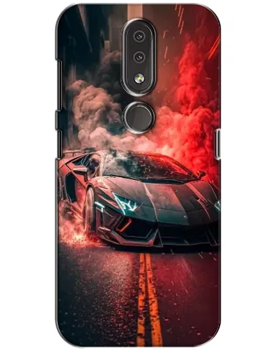 Чехол для Nokia 4.2 с картинкой «Lamborghini красный дым» Чехол для Nokia 4.2 с картинкой «Lamborghini красный дым»