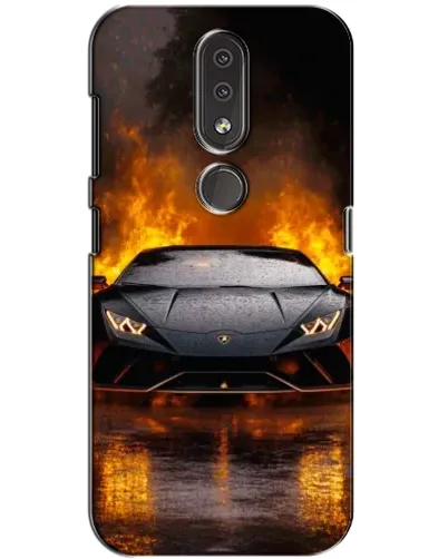 Чехол для Nokia 4.2 с картинкой «Lamborghini в огне» Чехол для Nokia 4.2 с картинкой «Lamborghini в огне»