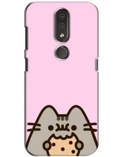 Чехол для Nokia 4.2 с картинкой «Pusheen и печенье» Чехол для Nokia 4.2 с картинкой «Pusheen и печенье»