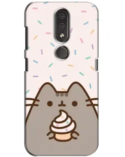 Чехол для Nokia 4.2 с картинкой «Пушин с кексом»