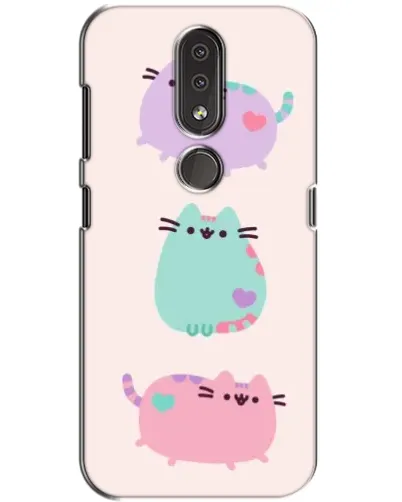 Чехол для Nokia 4.2 с картинкой «Pusheen трио»
