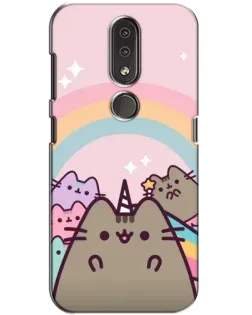 Чехол для Nokia 4.2 с картинкой «Единорог Pusheen»