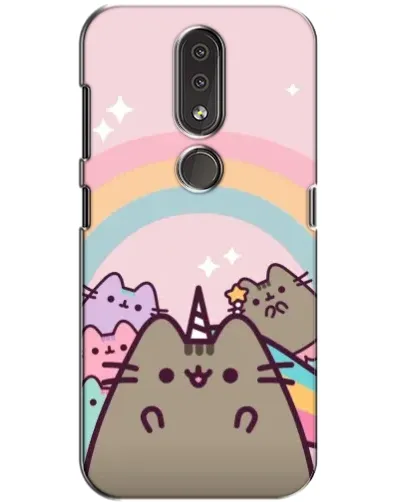 Чехол для Nokia 4.2 с картинкой «Единорог Pusheen»