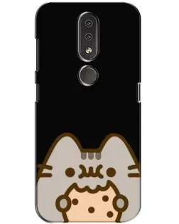 Чехол для Nokia 4.2 с картинкой «Пушин на черном»