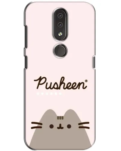 Чехол для Nokia 4.2 с картинкой «Pusheen логотип»