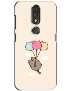 Чехол для Nokia 4.2 с картинкой «Пушин на шариках»