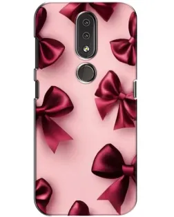 Чехол для Nokia 4.2 с картинкой «Бордовый атлас»