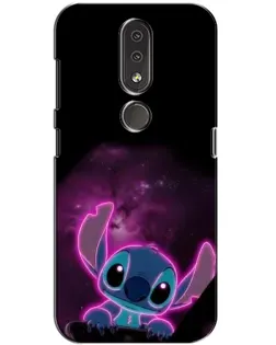 Чехол для Nokia 4.2 с картинкой «Неоновый Stitch» Чехол для Nokia 4.2 с картинкой «Неоновый Stitch»
