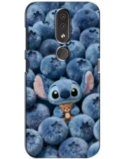 Чехол для Nokia 4.2 с картинкой «Стич и голубика» Чехол для Nokia 4.2 с картинкой «Стич и голубика»