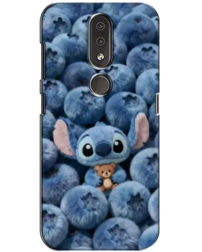 Чехол для Nokia 4.2 с картинкой «Стич и голубика» Чехол для Nokia 4.2 с картинкой «Стич и голубика»
