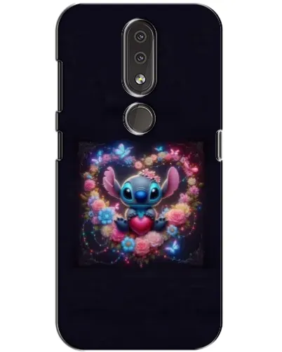 Чехол для Nokia 4.2 с картинкой «Stitch в цветах» Чехол для Nokia 4.2 с картинкой «Stitch в цветах»