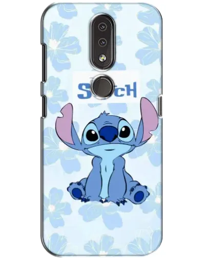 Чехол для Nokia 4.2 с картинкой «Stitch среди цветов» Чехол для Nokia 4.2 с картинкой «Stitch среди цветов»