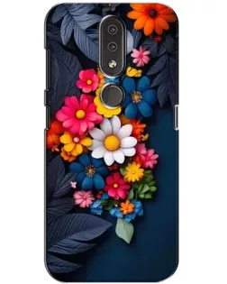 Чехол для Nokia 4.2 с картинкой «Цветочная феерия»