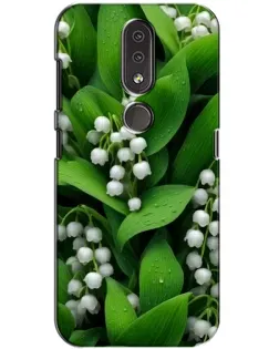 Чехол для Nokia 4.2 с картинкой «Ландыши в зелени»