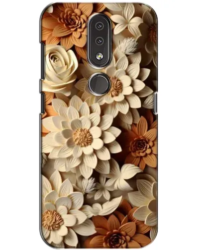 Чехол для Nokia 4.2 с картинкой «Бежевый флористический декор» Чехол для Nokia 4.2 с картинкой «Бежевый флористический декор»