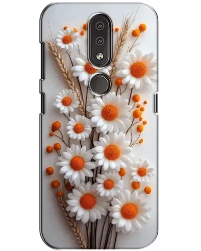 Чехол для Nokia 4.2 с картинкой «Белые сухоцветы» Чехол для Nokia 4.2 с картинкой «Белые сухоцветы»