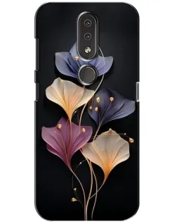 Чехол для Nokia 4.2 с картинкой «Лиловые цветы грации»
