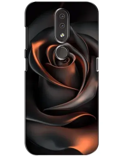 Чехол для Nokia 4.2 с картинкой «Шелковая черная роза» Чехол для Nokia 4.2 с картинкой «Шелковая черная роза»