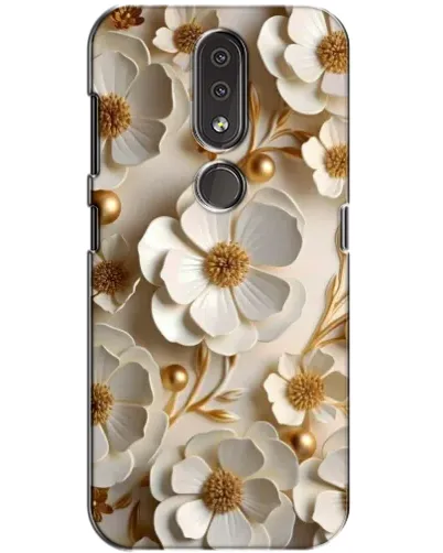 Чехол для Nokia 4.2 с картинкой «Белие бумажние цвети» Чехол для Nokia 4.2 с картинкой «Белие бумажние цвети»