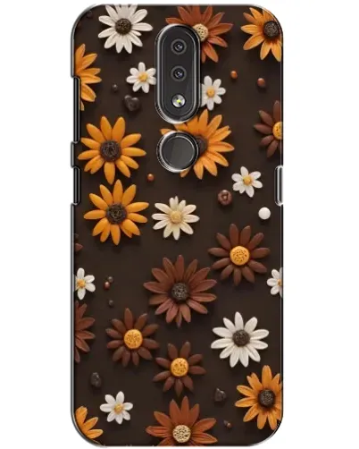 Чехол для Nokia 4.2 с картинкой «Узор из маленьких подсолнухов» Чехол для Nokia 4.2 с картинкой «Узор из маленьких подсолнухов»