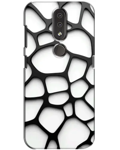 Чехол для Nokia 4.2 с картинкой «Белая объемная сетка» Чехол для Nokia 4.2 с картинкой «Белая объемная сетка»