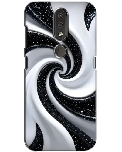 Чехол для Nokia 4.2 с картинкой «Черно-белая спираль» Чехол для Nokia 4.2 с картинкой «Черно-белая спираль»