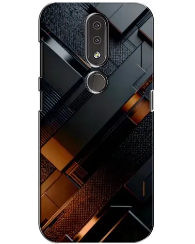 Чехол для Nokia 4.2 с картинкой «Черные геометрические блоки» Чехол для Nokia 4.2 с картинкой «Черные геометрические блоки»