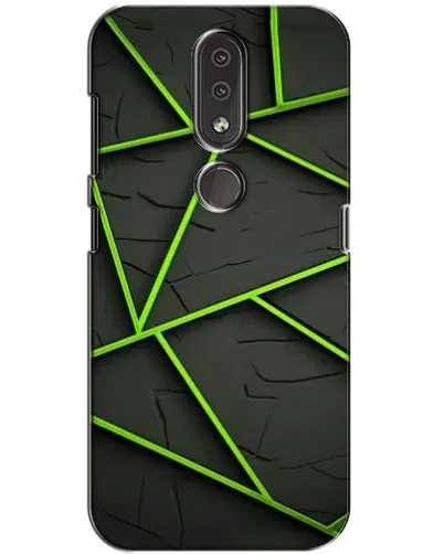 Чехол для Nokia 4.2 с картинкой «Зеленые геометрические линии» Чехол для Nokia 4.2 с картинкой «Зеленые геометрические линии»