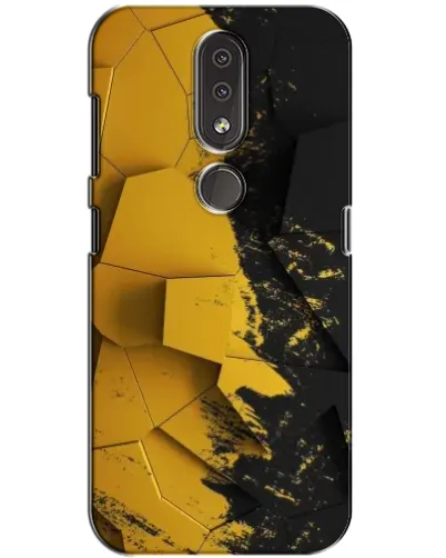 Чехол для Nokia 4.2 с картинкой «Золотые осколки геометрии» Чехол для Nokia 4.2 с картинкой «Золотые осколки геометрии»