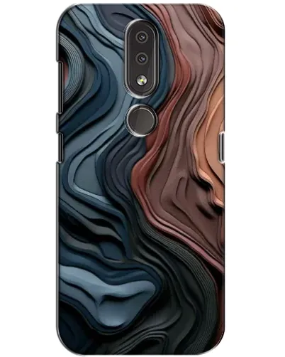 Чехол для Nokia 4.2 с картинкой «Цветные волны каньона» Чехол для Nokia 4.2 с картинкой «Цветные волны каньона»