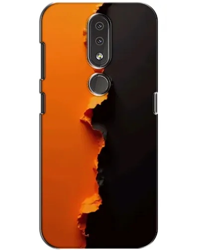 Чехол для Nokia 4.2 с картинкой «Оранжевый разлом» Чехол для Nokia 4.2 с картинкой «Оранжевый разлом»