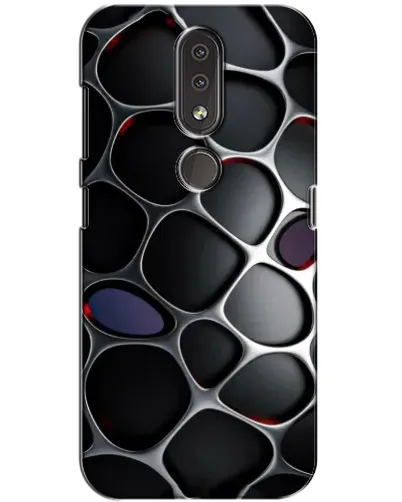 Чехол для Nokia 4.2 с картинкой «Объемная темная решетка» Чехол для Nokia 4.2 с картинкой «Объемная темная решетка»