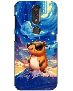 Чехол для Nokia 4.2 с картинкой «Капибара Ван Гога»