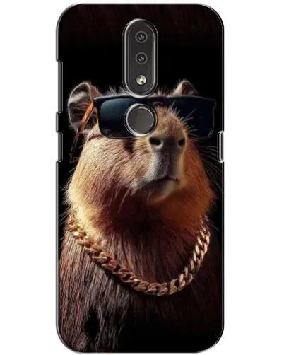 Чехол для Nokia 4.2 с картинкой «Капибара золотая цепь» Чехол для Nokia 4.2 с картинкой «Капибара золотая цепь»