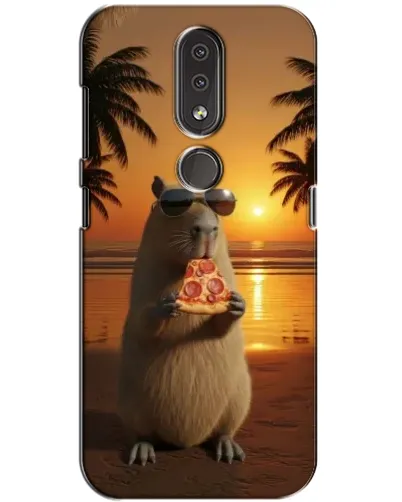 Чехол для Nokia 4.2 с картинкой «Капибара с пиццей» Чехол для Nokia 4.2 с картинкой «Капибара с пиццей»