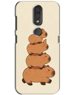 Чехол для Nokia 4.2 с картинкой «Башня из капибар»