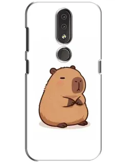 Чехол для Nokia 4.2 с картинкой «Толстенькая капибара»
