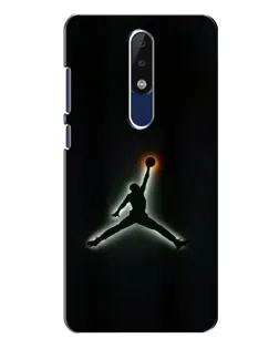 Чехол для Nokia 5.1 Plus (X5) с картинкой «Jordan Gradient Logo»