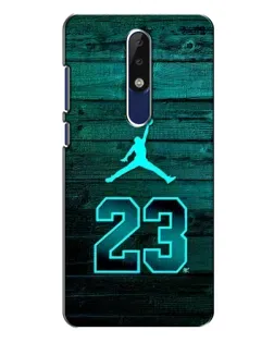 Чехол для Nokia 5.1 Plus (X5) с картинкой «Jordan Cyan 23» Чехол для Nokia 5.1 Plus (X5) с картинкой «Jordan Cyan 23»