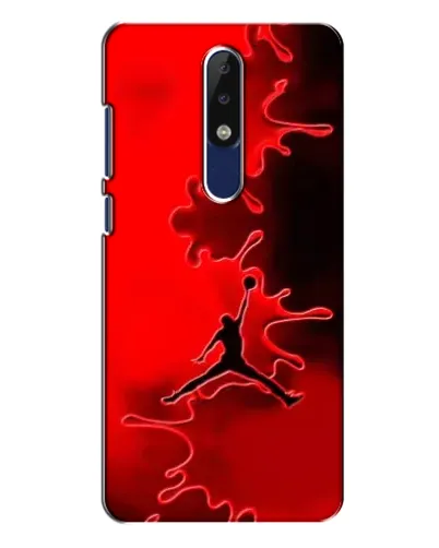 Чехол для Nokia 5.1 Plus (X5) с картинкой «Jordan Red Smoke»