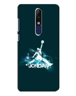 Чехол для Nokia 5.1 Plus (X5) с картинкой «Jordan Blue Fire» Чехол для Nokia 5.1 Plus (X5) с картинкой «Jordan Blue Fire»